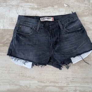 Vintage Levi black shorts
